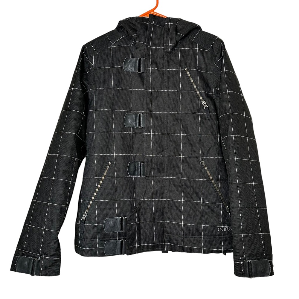 Burton Dream Jacket Womens Medium Grid Full Zip Snowboard Ski Winter